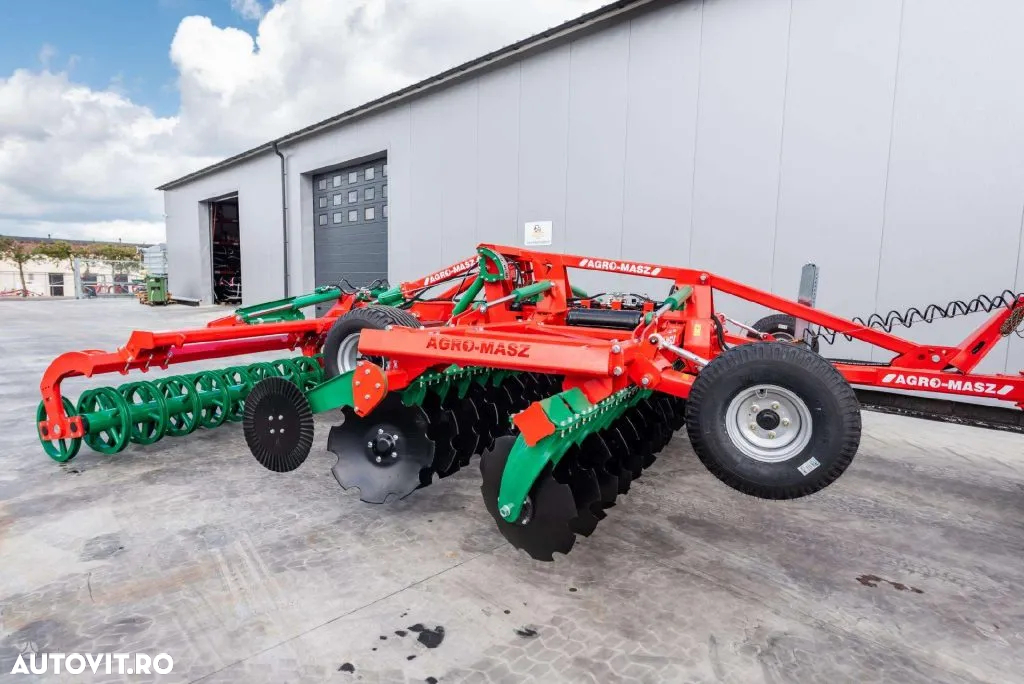 Agro-Masz BTC 50H terradisc greu tractat, cu tavalug inelar si nivelator - 8