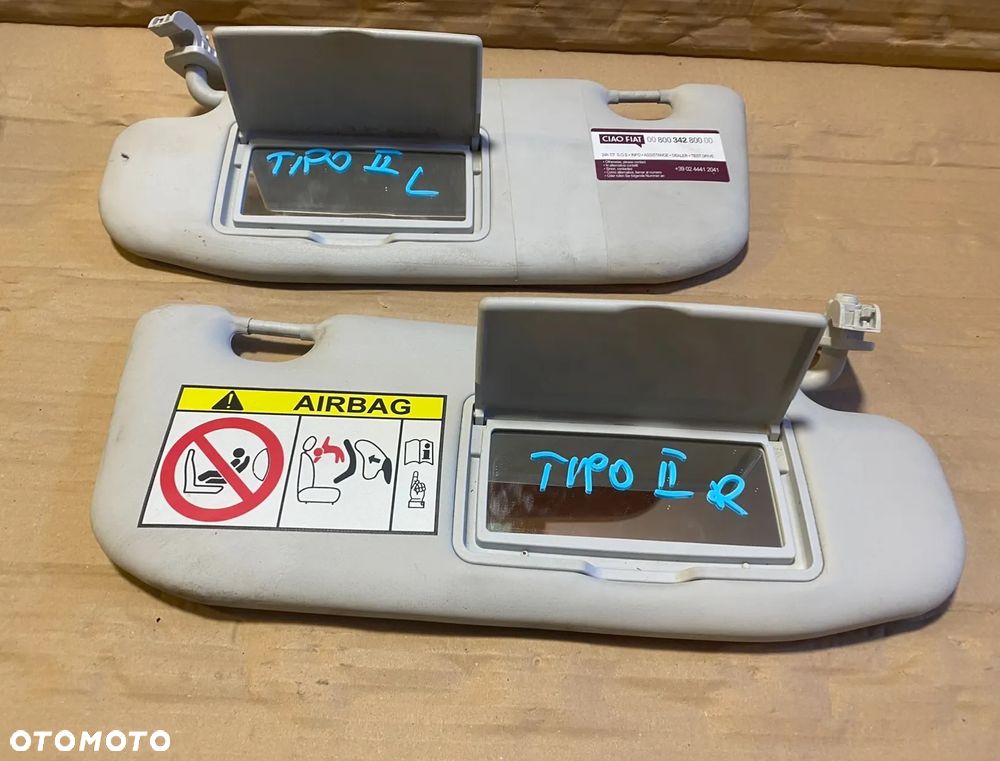 Osłona przeciwsłoneczna słonecznik Fiat Tipo 2015- OE - 2