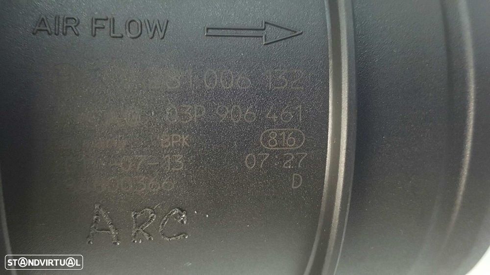 MEDIDOR DE MASSA DE AR VOLKSWAGEN POLO (6R1) ADVANCE - 2