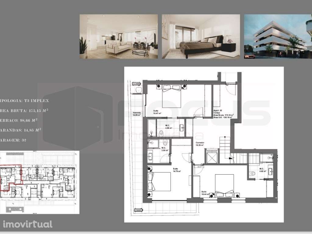 Espaçoso apartamento T3 Implex em construção Aveiro - Empreendiment... - Grande imagem: 2/12