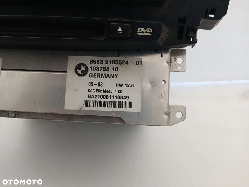 Radio BMW E60 E61 E63 CCC 6583 9185524-01 - 2