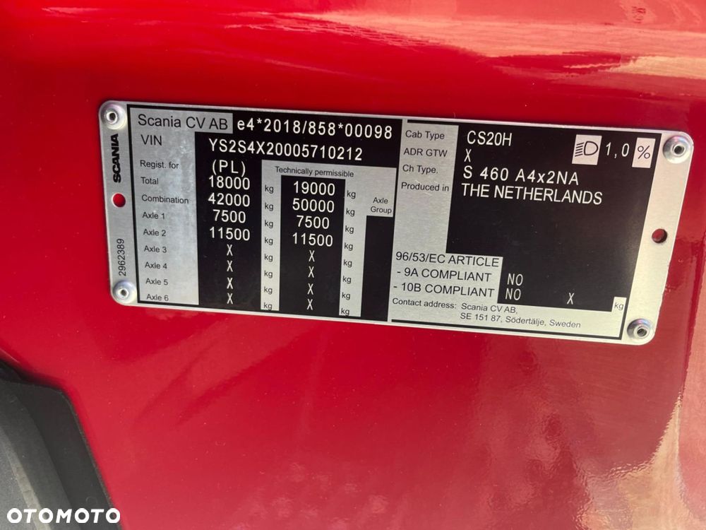 Scania S 460 A4x2NA 4 poduszki Solary Klimatyzacja - 6