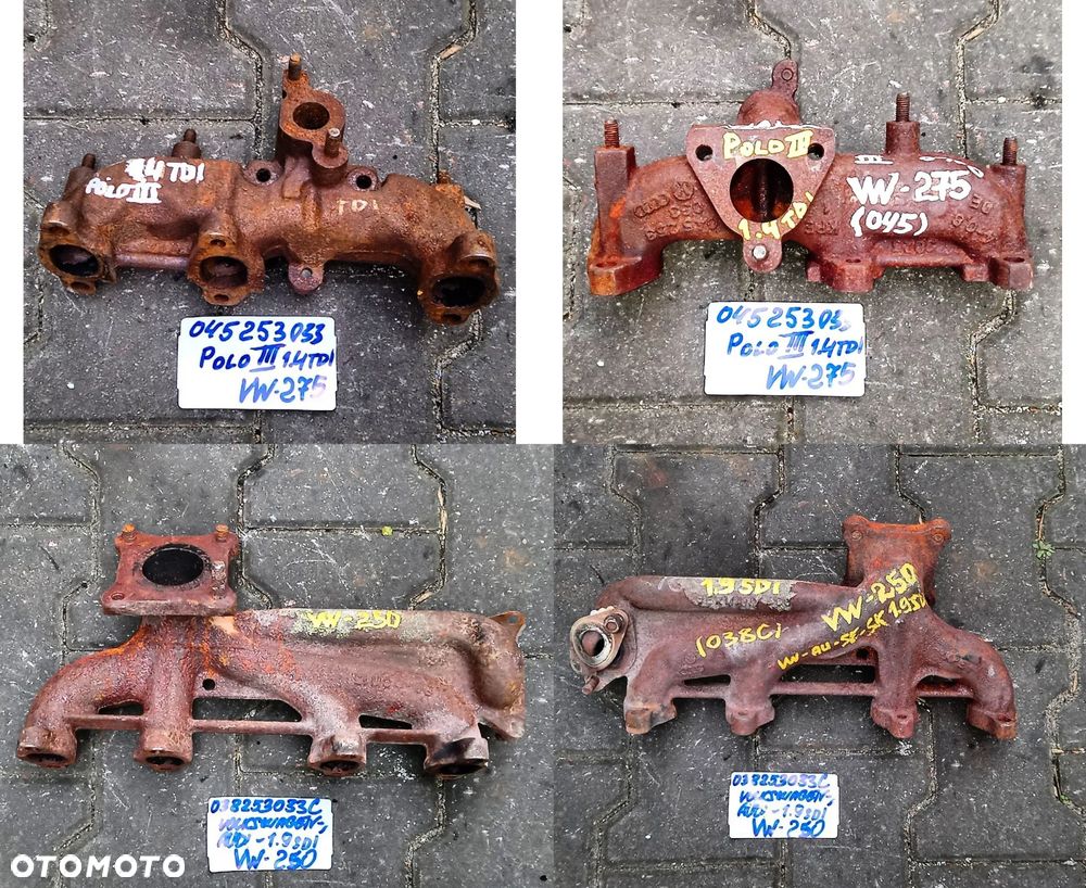 KOLEKTOR WYDECHOWY VW DIESEL 1.2 - 5.0 - 24
