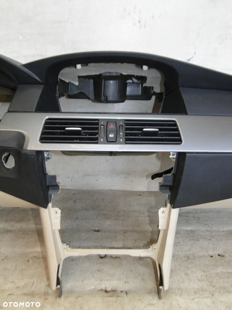 BMW 5 E60 E61 LIFT DESKA KONSOLA PODUSZKI AIRBAG PASY NAPINACZE SENSOR KOMPLET ORYGINAŁ EUROPA - 19