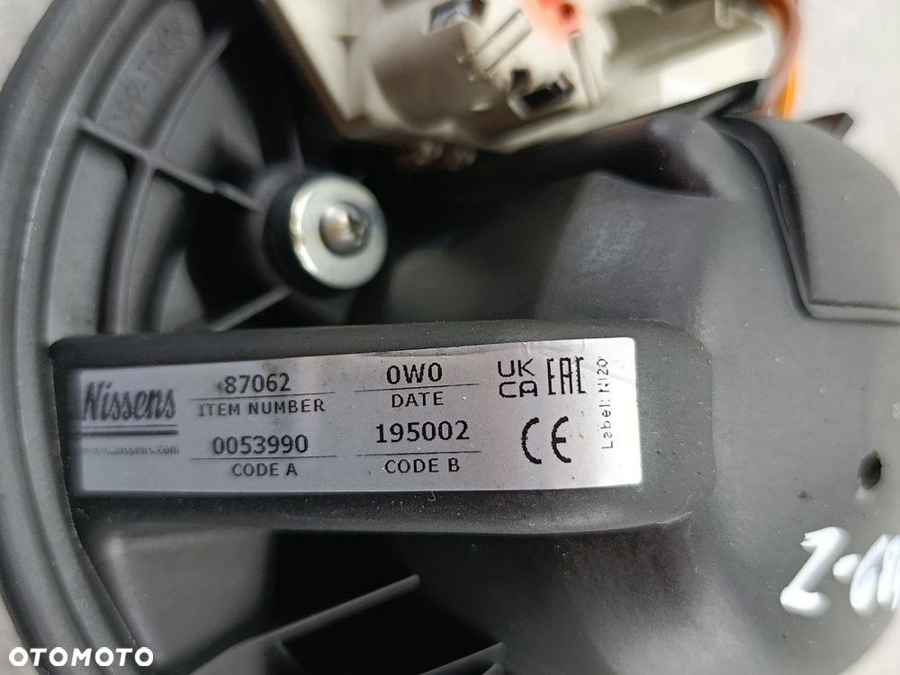 WENTYLATOR NAWIEWU, DMUCHAWA BMW 3 E91 87062 T1000660W/B  NISSENS  VALEO - 4