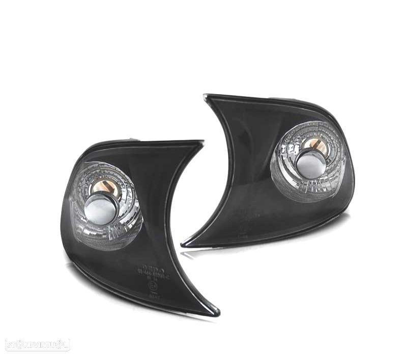 PISCAS FRONTAIS BMW E46 99-01 C C BLACK PRETO - 1