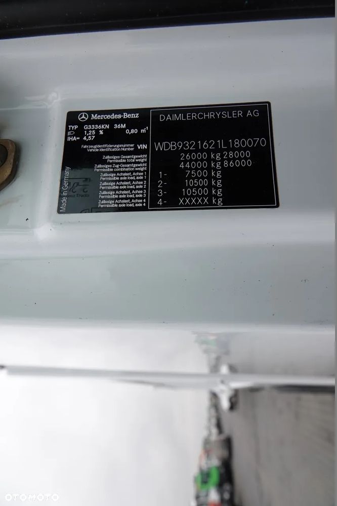 Mercedes-Benz ACTROS 3336 / 6x4 / WYWROTKA / BORDMATIC / HYDROBURTA / MEILLER KIPPER / EPS + SPRZĘGŁO / SPROWADZONY - 35