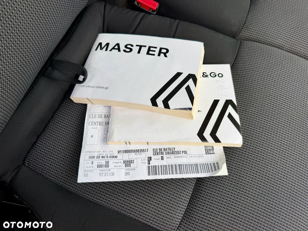 Renault MASTER KONTENER 8EP / SALON POLSKA / GWARANCJA W CENIE / FAKTURA VAT 23% / LEASING, KREDYT - UPROSZCZONA PROCEDURA - 21
