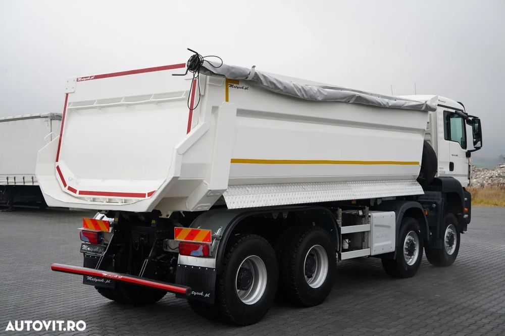 MAN TGS 41.460 / 8X6 / BASCULATOR SPATE / MANUAL / KH-KIPPER / NAVI / ANVELOPE 100% - 10