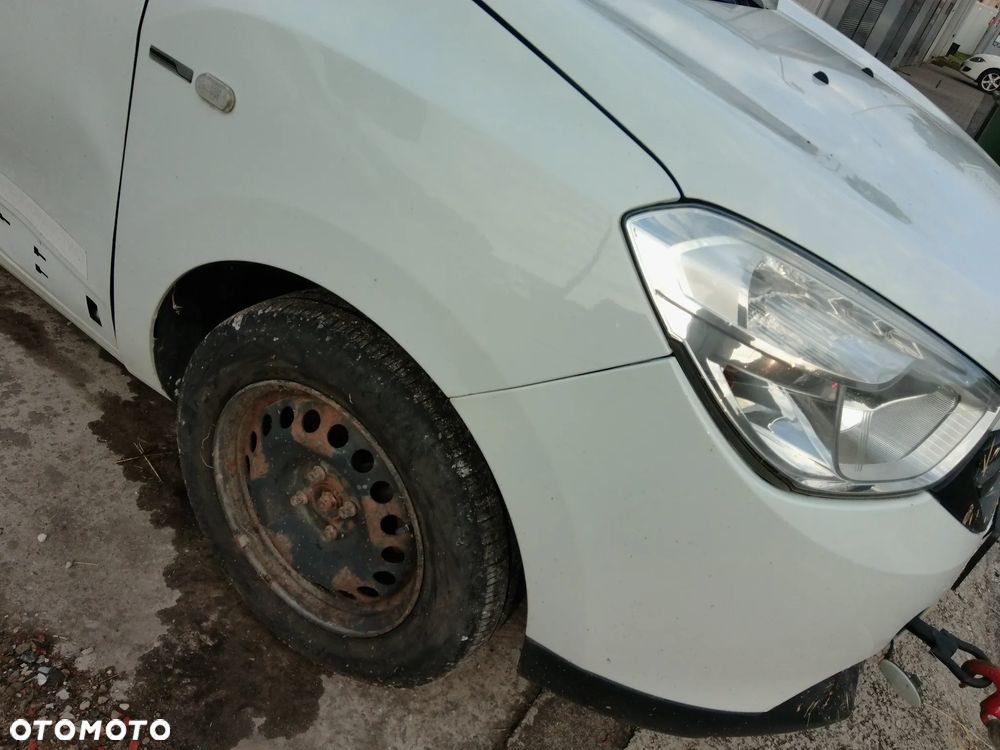 DACIA LODGY DOKKER ZDERZAK PRZEDNI PRZOD BIALY DV369 KOMPLETNY STAN BDB !! POLECAM PAS BELKA PODLUZNICE ROZNE CZESCI - 2