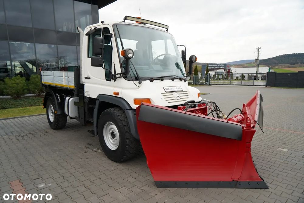 Mercedes-Benz UNIMOG  U300 / 4X4 / WYWROTKA 3 STRONNA / PŁUG / KOMUNALNY / HYDROZŁĄCZA / EPS + SPRZĘGŁO - 4