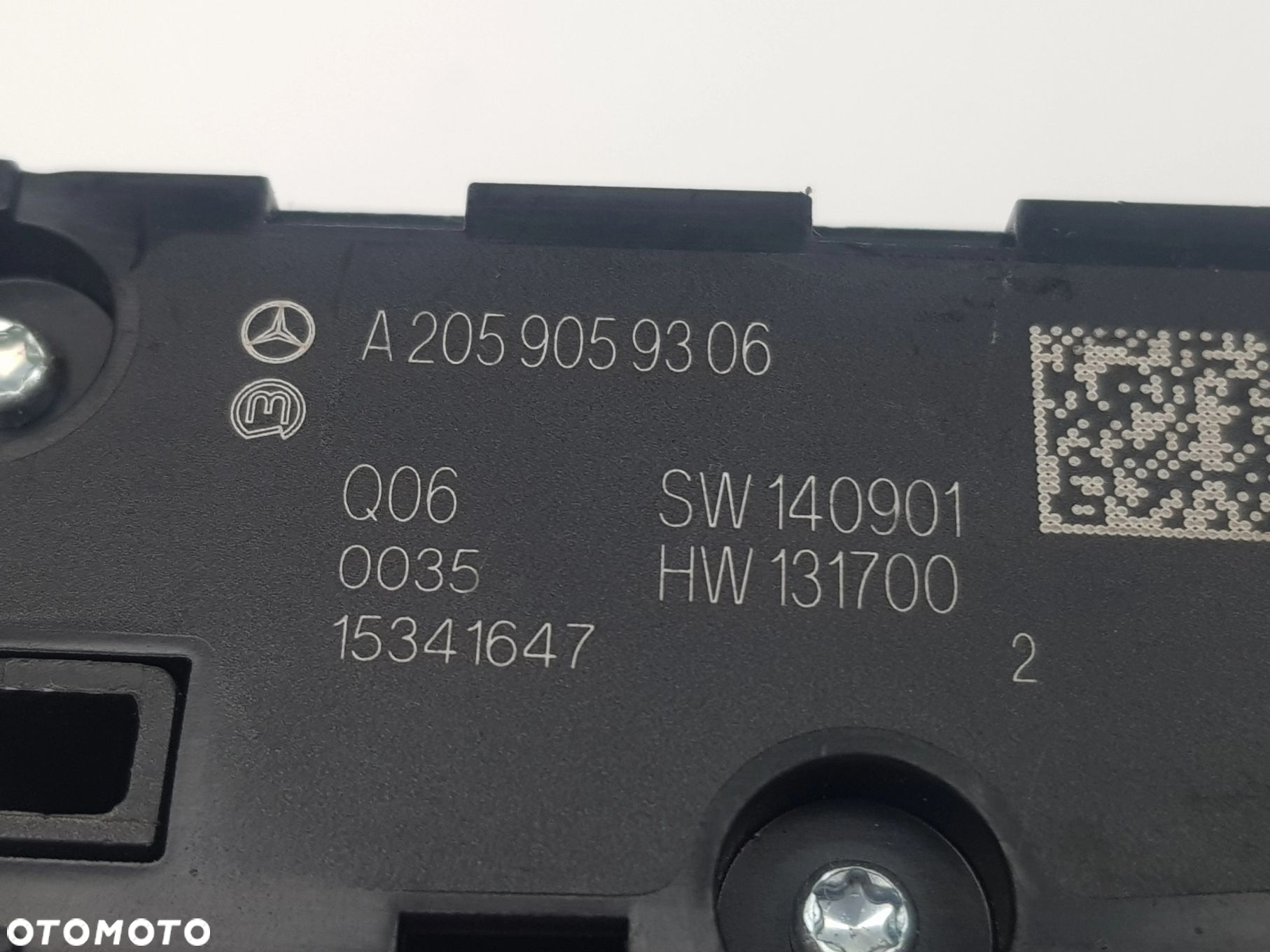NOWY Przełącznik Panel sterowania głośności radia Mercedes w205 A2059059306 - 8