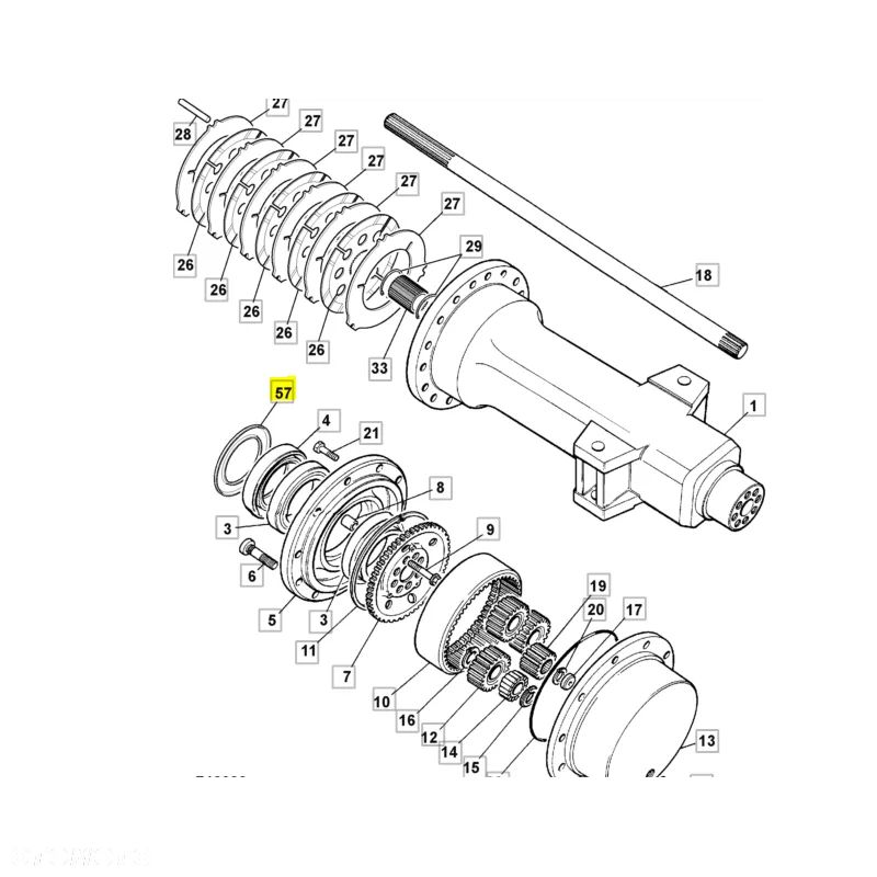 Osłona uszczelnienia piasty JCB 458/20403 ZAM - 3