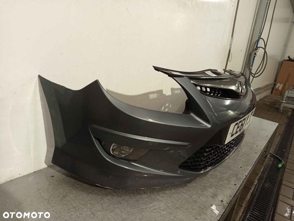 + ZDERZAK PRZÓD PRZEDNI HYUNDAI I30 DRUGI LIFT 2 FL 9A SZARY GRAFITOWY HALOGENY - 3
