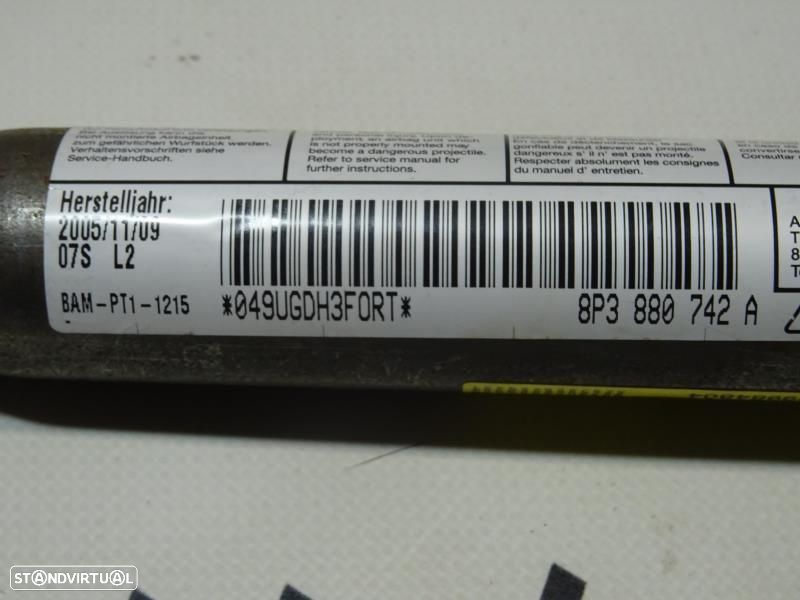 Airbag De Cortina Direito Audi A3 (8P1)  8P3880742a / 8P3 880 742 A - 4