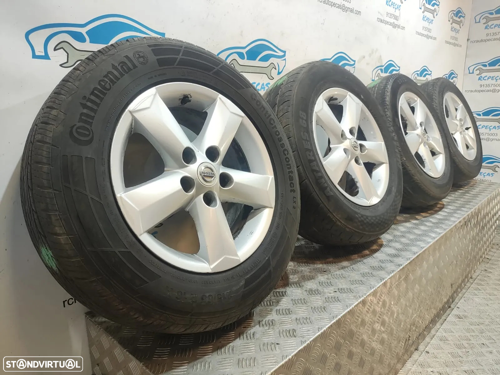 Conjunto Jante Jantes 16 Originais Nissan Qashqai J10 6.5J ET40 5x114.3 N3160140 - 9