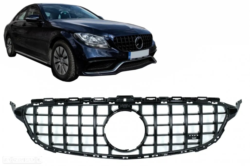 Grelha Mercedes C W205 C205 (2014 a 2018) Look GTR - 6