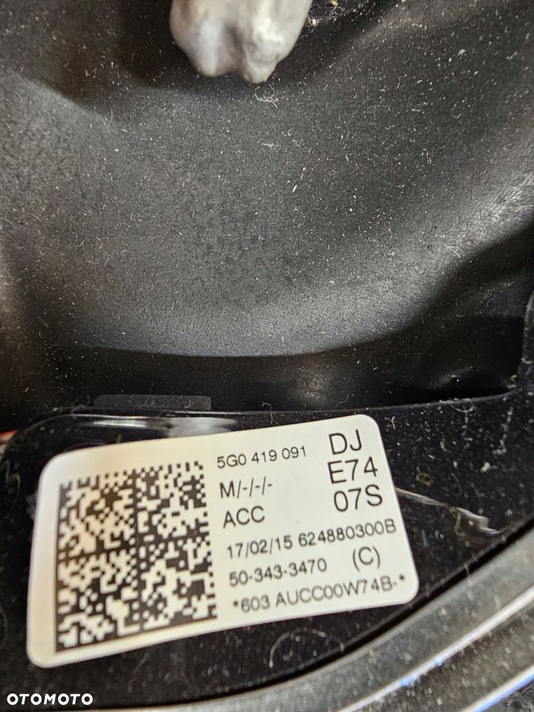 vw golf vii 14r kierownica multifunkcja tempomat 5g0419091dj - 2
