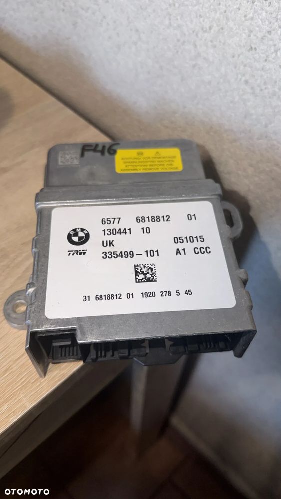 BMW F45 F46 F48 MODUŁ SENSOR PODUSZEK AIRBAG 6818812 - 1