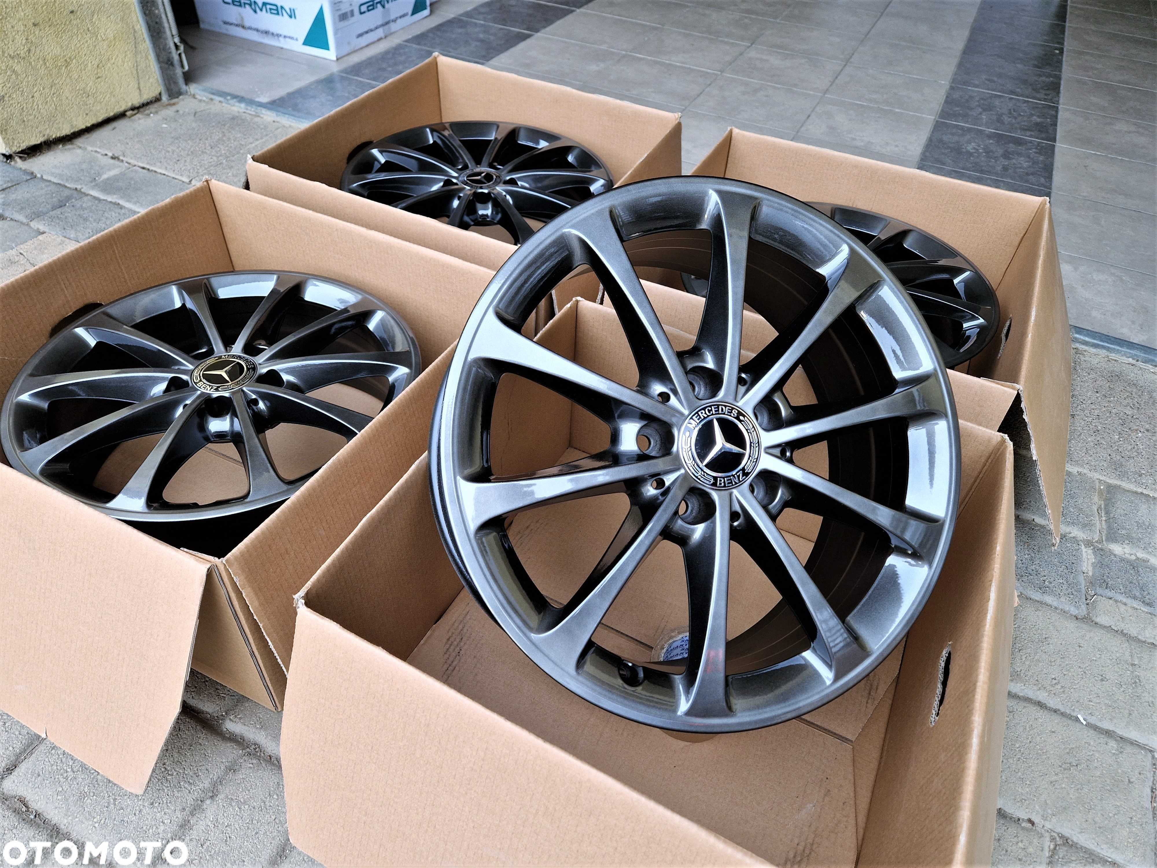 Alufelgi 17 Chrom Shadow! Mercedes A B C CLA GLA Vito Viano 5x112 621# - 2