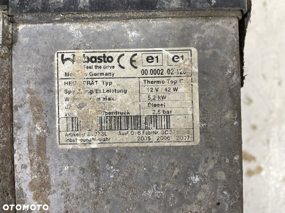 WEBASTO THERMO TOP C TŁUMIK PRZEWODY - 4