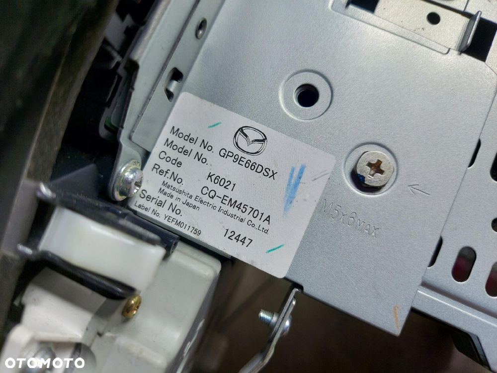 Mazda 6 Radio Panel Środkowy Gp9E66Dsx - 5