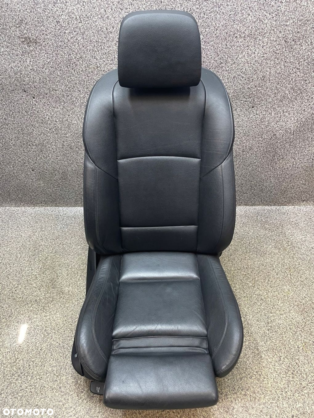 Fotel grzany SPORT prawy przod pasazera Airbag Skora Czarna BMW F11 F10 - 2