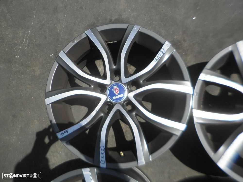 Jogo De Jantes Jgjant1273 SAAB 95  2 2011 2.0TID 160CV 4P PRETO ET30 7.5X17 5X120 72.6MM - 5