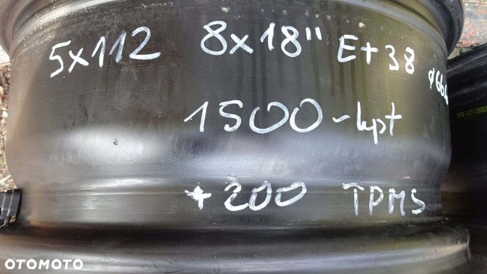 Felgi 18 5x112 Audi VW Mercedes BMW Seat Skoda ET38 66,6 TPMS KBA51018 - 5