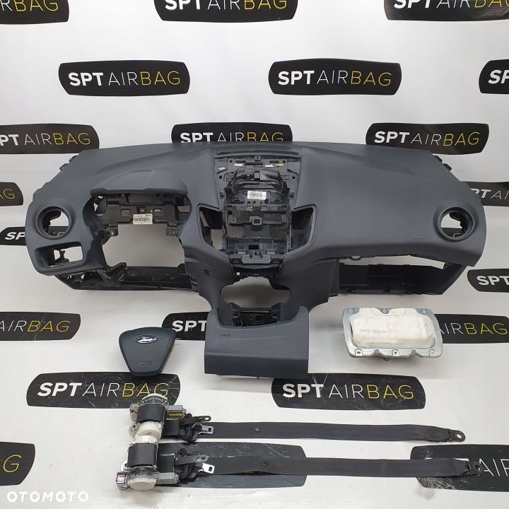 FORD FIESTA MK7 DESKA ROZDZIELCZA KONSOLA KOKPIT PULPIT PODUSZKI AIRBAG AIR BAG PASY KIT SET - 1