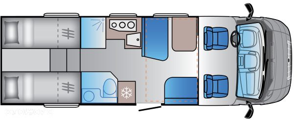 Sun Living by Adria S 75SL LITE 5 OSOBOWY FORD TRANSIT 165KM SEZON 2026 ! - 4