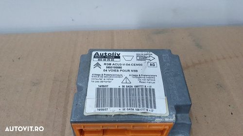 Calculator airbag CITROËN BERLINGO Box (M_) [ 1996 - 2011 ] OEM 9653190880 / 965 319 088 0 - 1