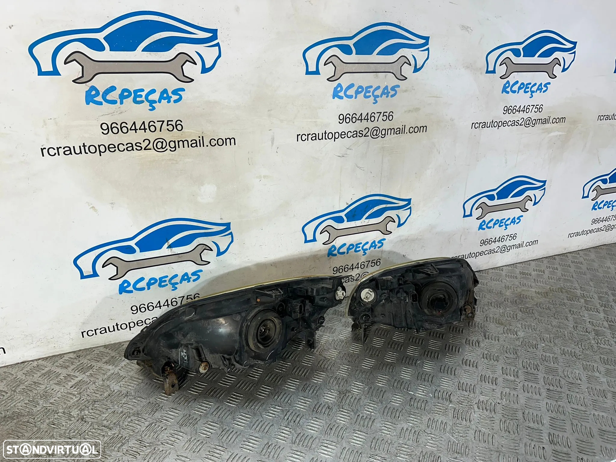 Conjunto Oticas Frente Frontais Esquerda Direita Honda Civic 7 Mk7 EP ES 2001 - 2005 - 6