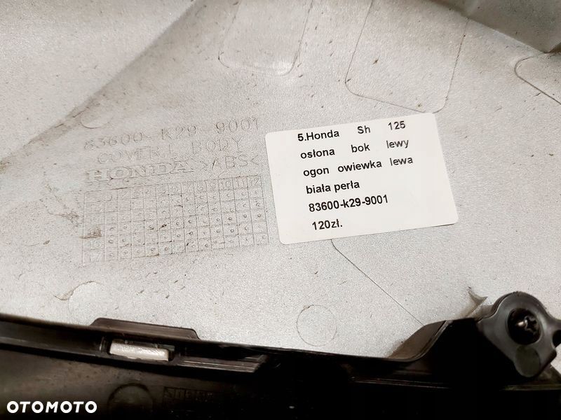 honda sh 125 sh125 osłona bok lewy ogon owiewka - 6