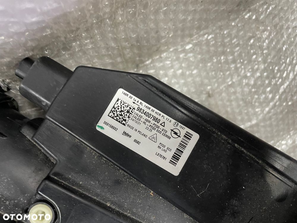 LAMPA PRZÓD PRAWA FULL LED OPEL MOKKA B 9834007980 - 10