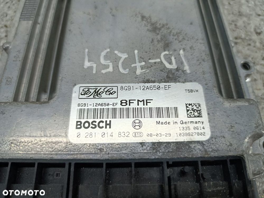 KOMPUTER, STEROWNIK FORD MONDEO IV 8G91-12A650-EF 0281014832  BOSCH 2.2 - 3