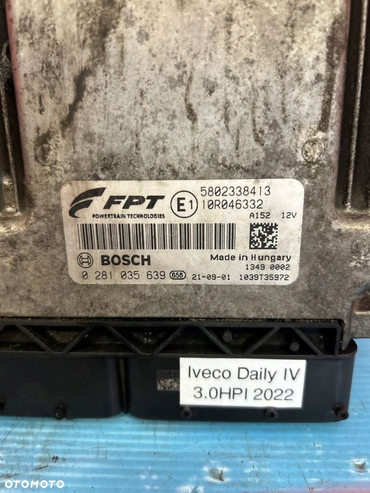 KOMPUTER STEROWNIK SILNIKA IVECO DAILY IV 4 3.0HPI 2022R 0281035639 - 2