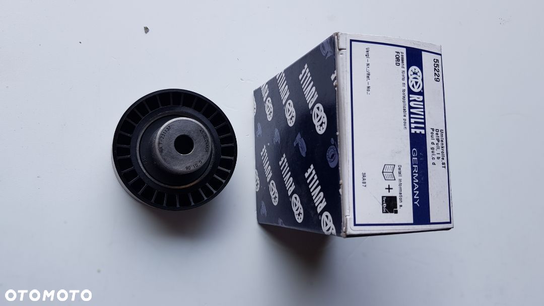 NAPINACZ PASKA Rolka prowadząca  FORD COUGAR 2.0,FOCUS ,MAVERICK,MONDEO II ,TRANZIT CONNECT 1.8-ZETEC 98-  EVR 55229,1 038 384 ,1038384, 978M 6M250 AA ,978M-6M250-AA ,978M6M250AA, F8CZ-6M250-AA ,F8CZ6M250AA - 1