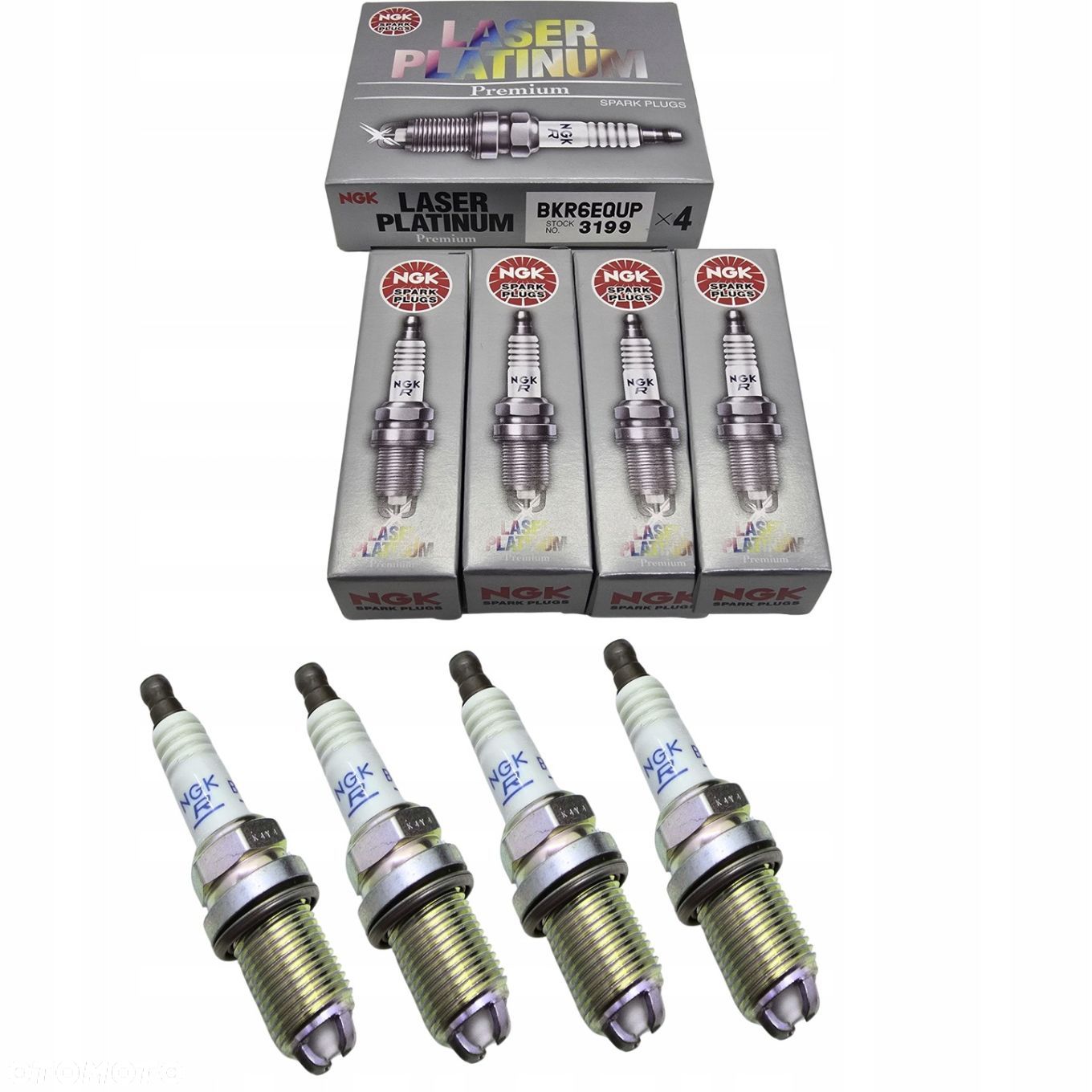 4x ŚWIECA ZAPŁONOWA NGK BKR6EQUP 3199 - BMW - 1