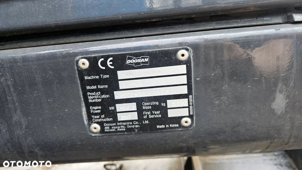 Doosan DX140W-5 - 24