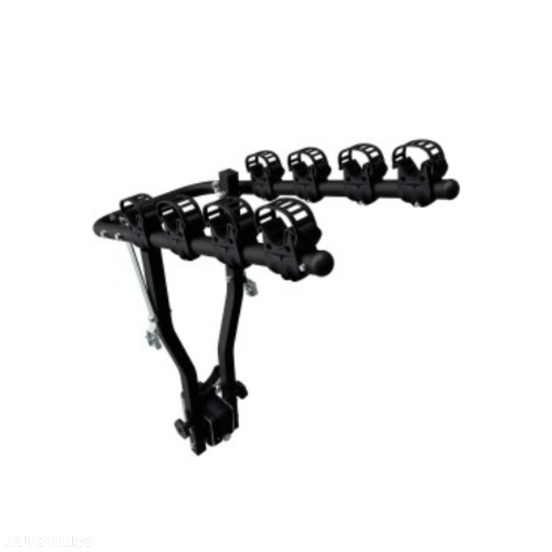 Suport 4 biciclete Peruzzo Arezzo 667/4N cu prindere pe carligul de remorcare, Negru - 1