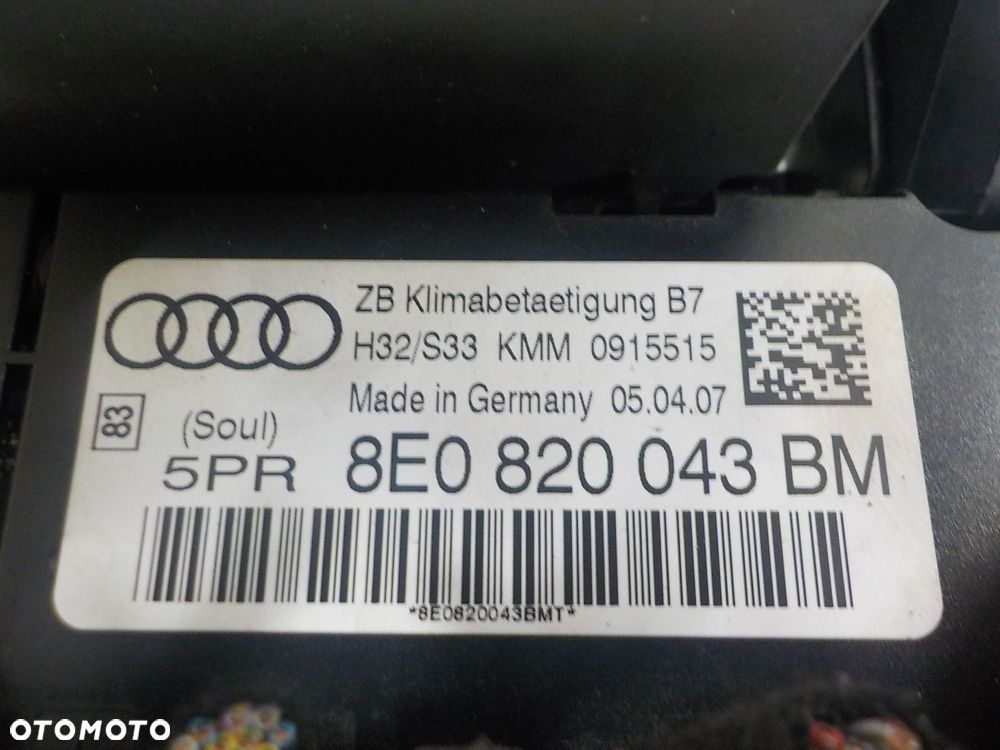 AUDI A4 B7 KONSOLA ŚRODKOWA 8E0035195AD 8E0820043BM - 3