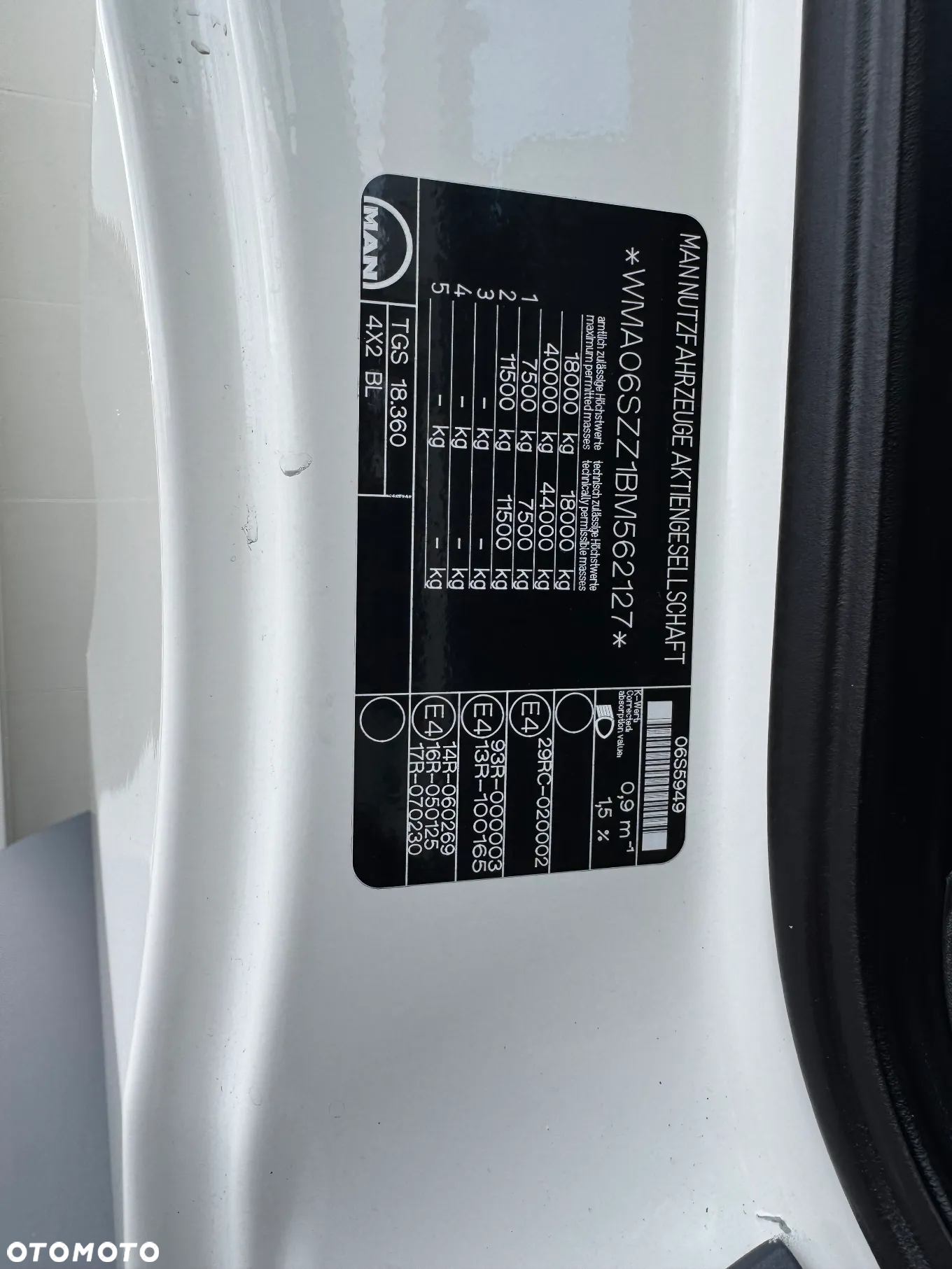 MAN TGS 18.360 4x2 z HDS PALFINGER, MANUAL, DMC 18 T - 38