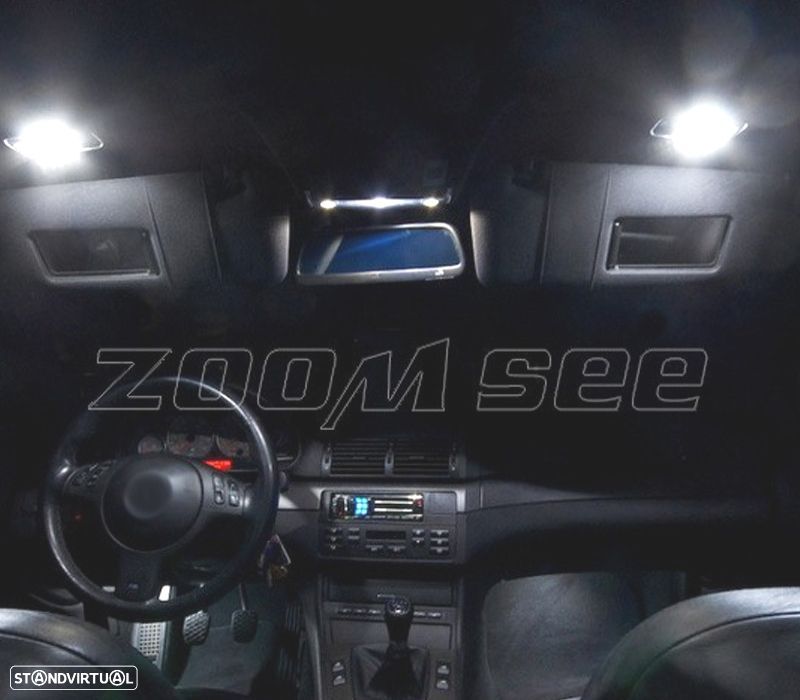 KIT COMPLETO 16 LAMPADAS LED INTERIOR BMW E46 SEDAN COUPE 328I 330I 330XI 325CI 323CI 328CI 330CI M3 - 2