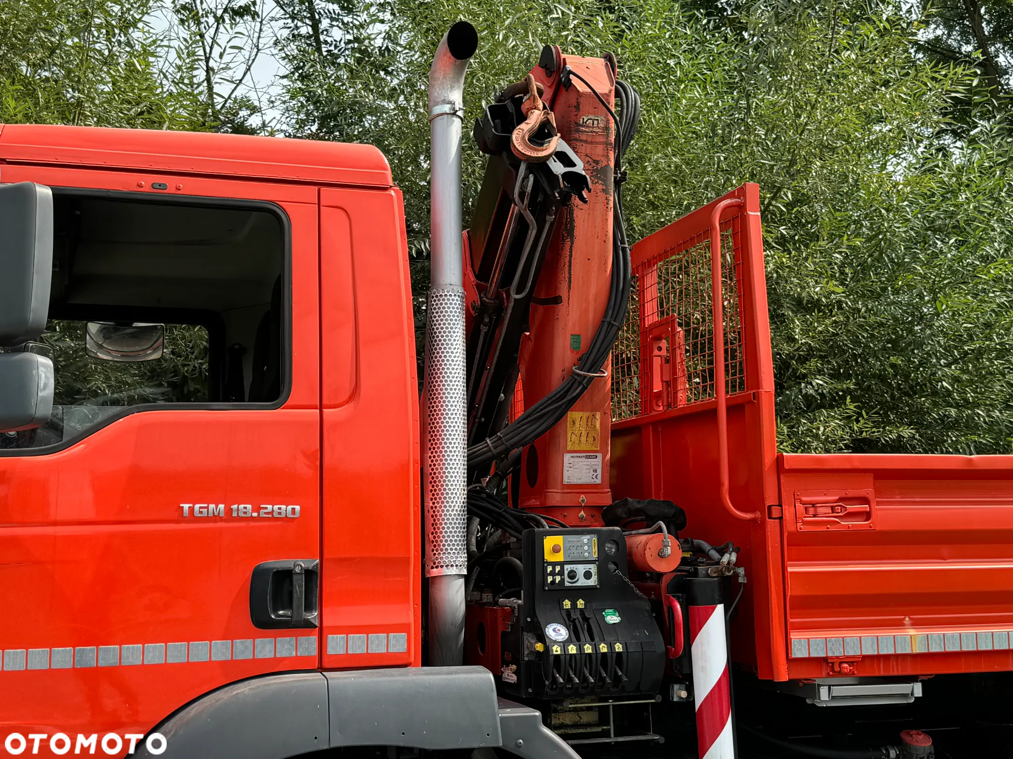 MAN TGM 18-280 MAN 4x4 HDS PALFINGER 105 KIPER WYWROTKA MEILLER BARDZO DOBRY STAN - 16