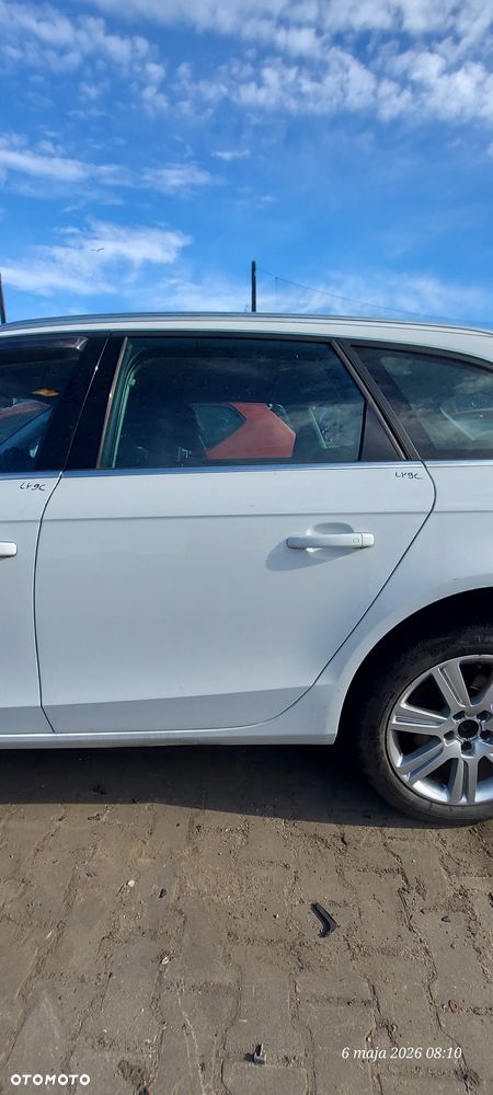 Audi A4 B8 08- Drzwi Tył Tylnie Lewe Kolor LY9C Białe