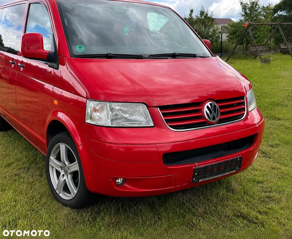Przód kompletny 1.9 2.5 TDI czerwony LY3D zderzak lampy maska pas przedni chłodnica błotnik VW T5 CARAVELLE DOKA MULTIVAN TRANSPORTER - 7