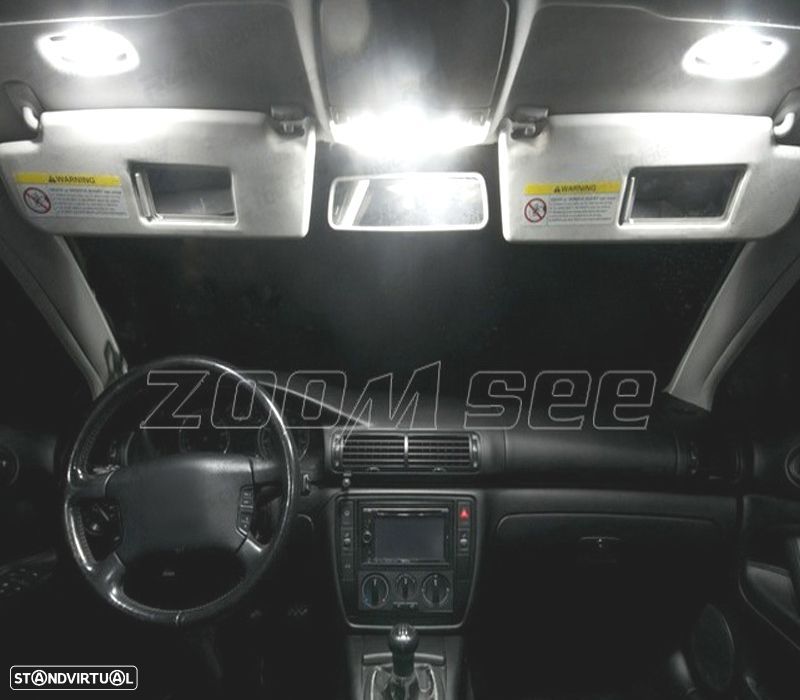 KIT COMPLETO 17 LAMPADAS LED INTERIOR PARA VOLKSWAGEN VW PASSAT B5 97-05 - 5