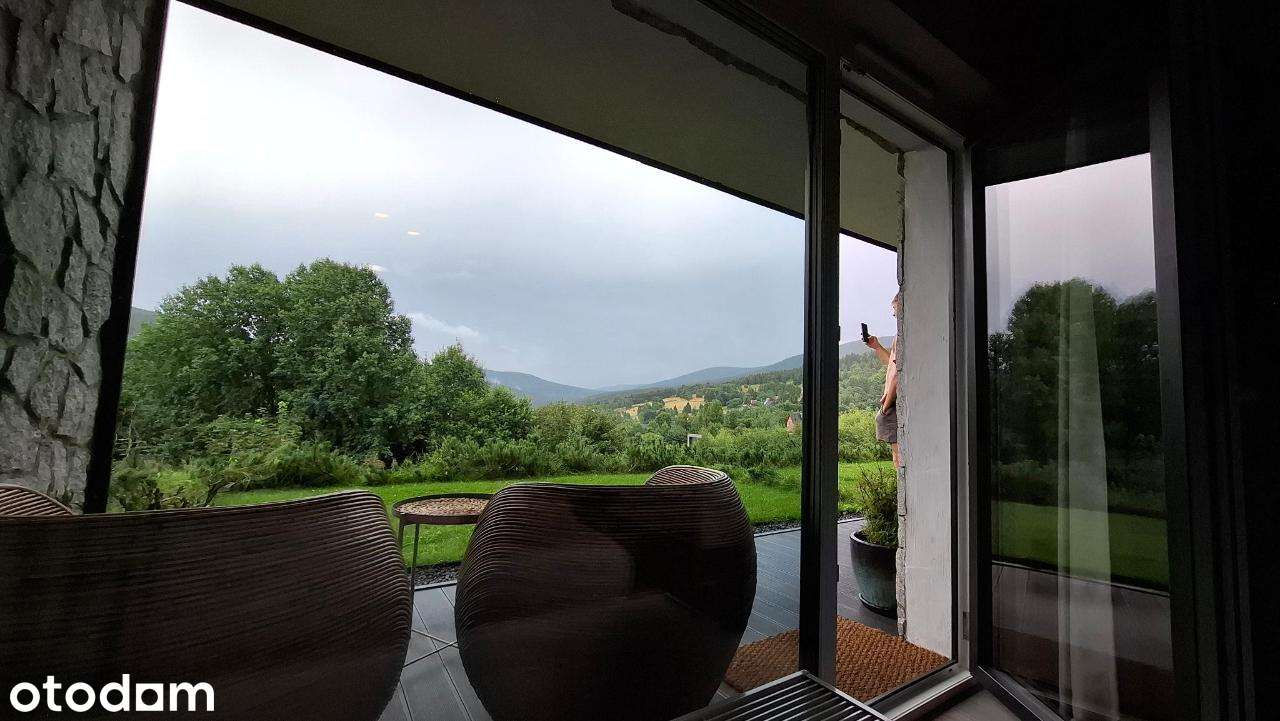 Apartament z zielonym tarasem, sauna, narciarnia, widoki, przy stoku