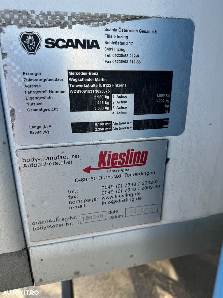 Mercedes-Benz Sprinter frigorific cu lift - 9